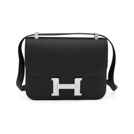 Hermès Constance 24 Black, Epsom, palladié